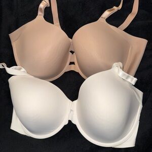 Warner's Beige and White Back Smoothing Bra Duo Set of 2